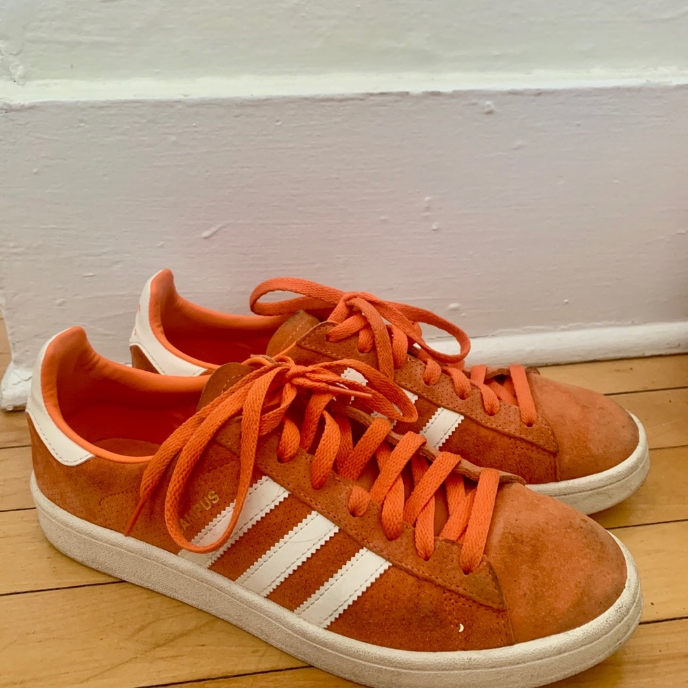 Orange Adidas Sneakers